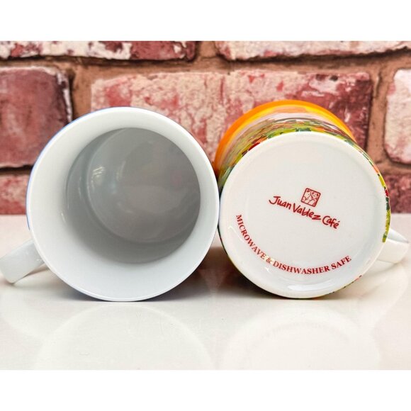 Juan Valdez Cafe Retro Coffee Mugs ~ Set of 2 - Picture 8 of 8